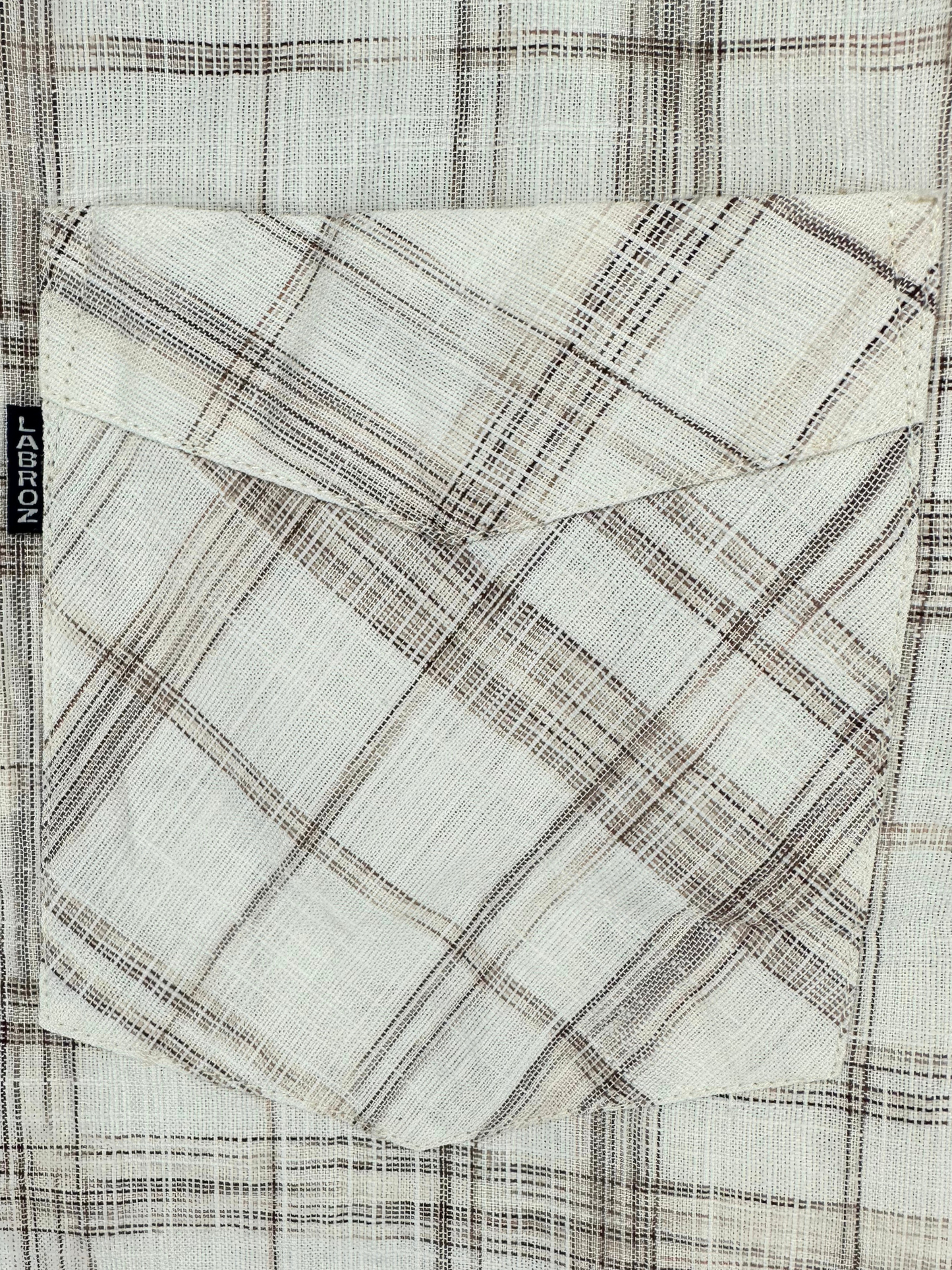 Men’s Linen Multicolor Check Shirt