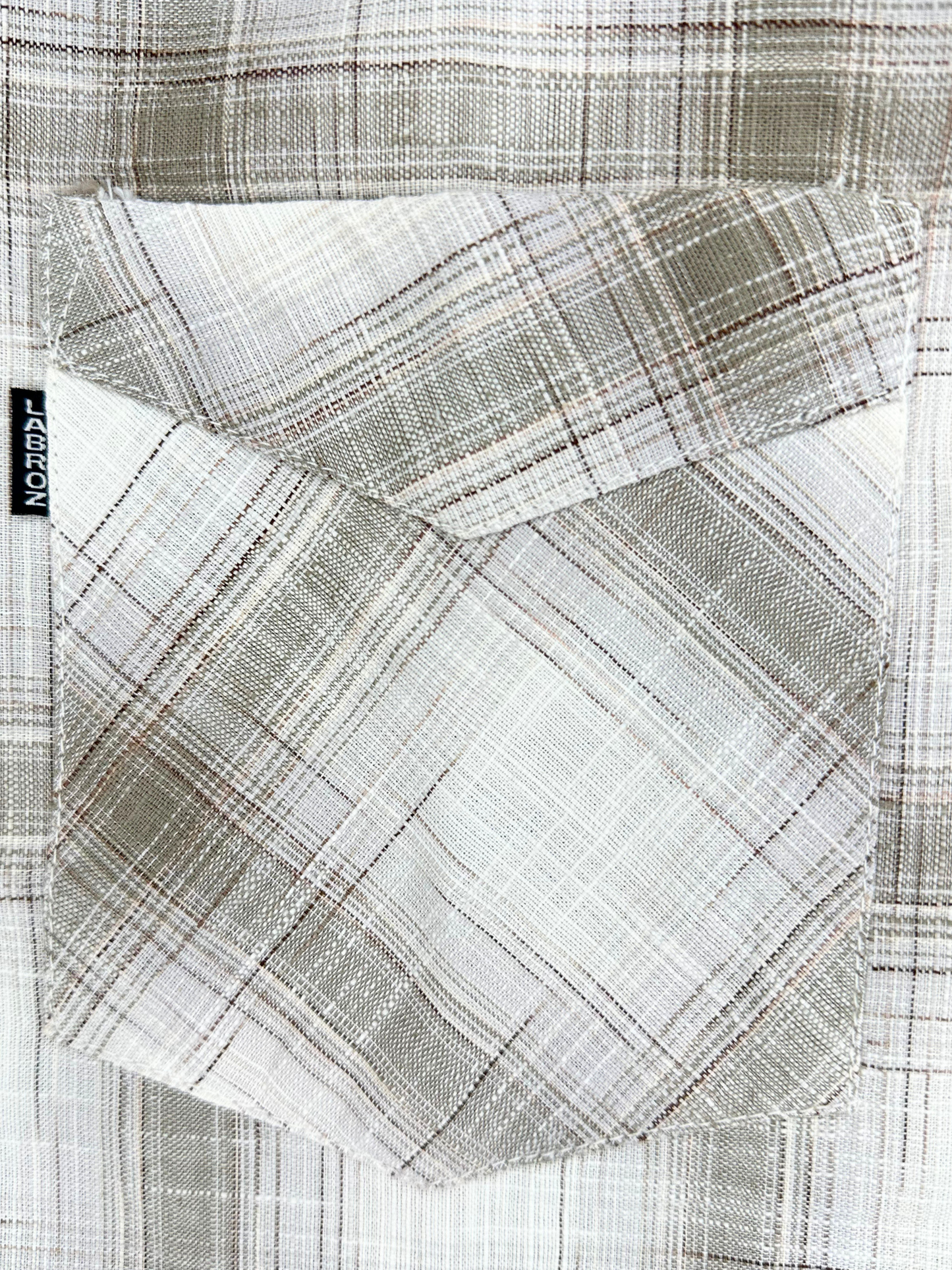 Men’s Linen Multicolor Check Shirt