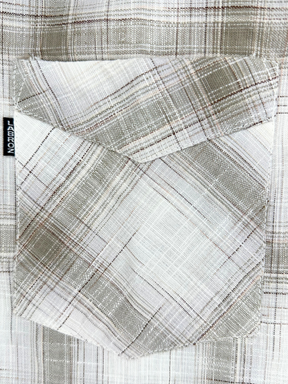 Men’s Linen Multicolor Check Shirt