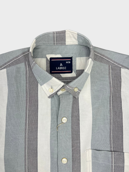 MULTICOLOR OXFORD STRIPES SLIM FIT SHIRT