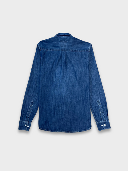 DARK BLUE SLIM FIT DENIM SHIRT