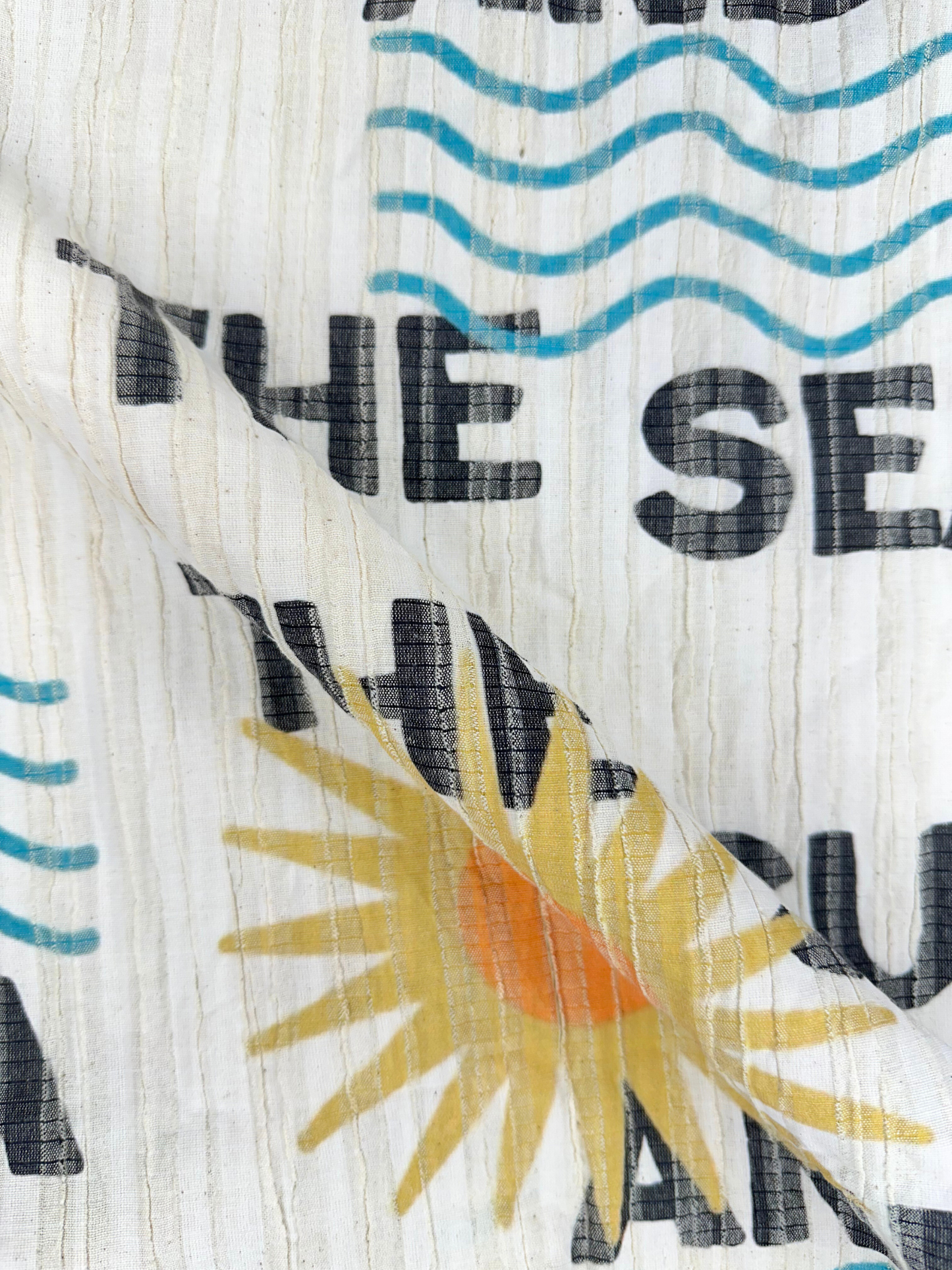 Men’s Crinkle Fabric Abstract Print Shirt