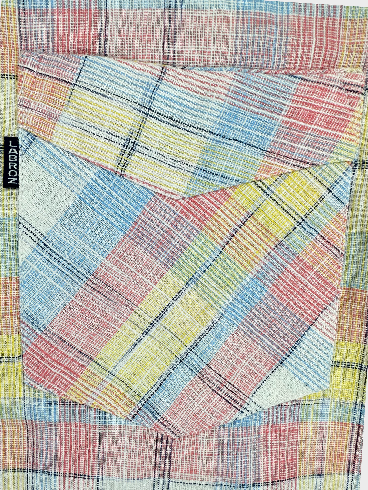 Men’s Linen Multicolor Check Shirt