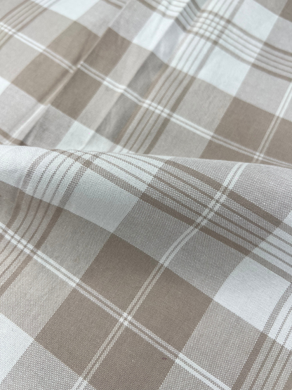 PEACH OXFORD  CHECKERED SLIM FIT SHIRT