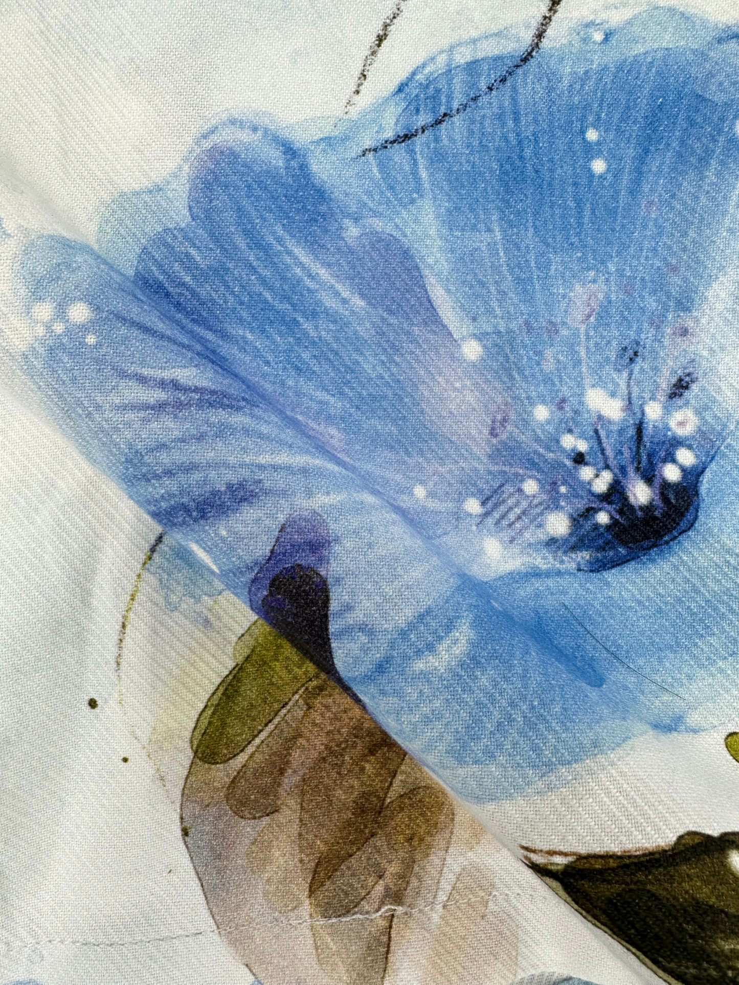 Men's Relaxed Fit Floral Print Heavy Twill Camp Collar Shirt