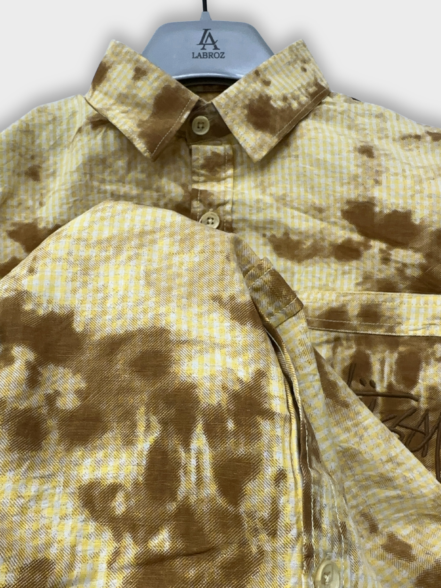 Men’s Fancy Dobby Multicolor Abstract Print Shirt