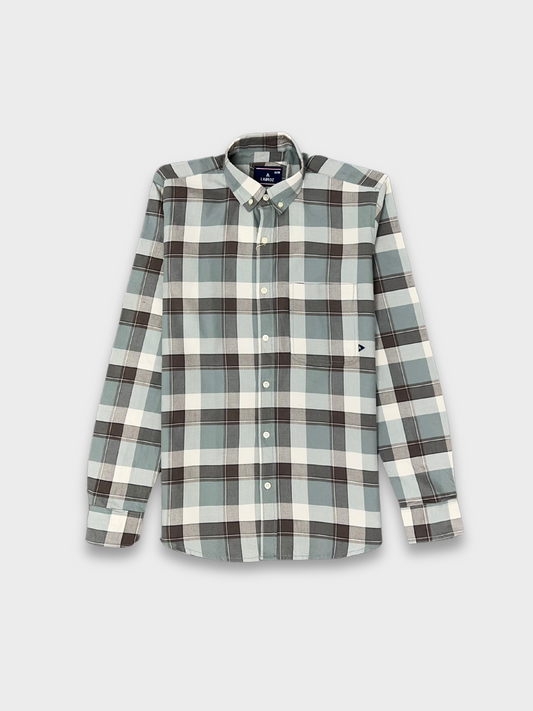 MULTICOLOR OXFORD CHECKERED SLIM FIT SHIRT