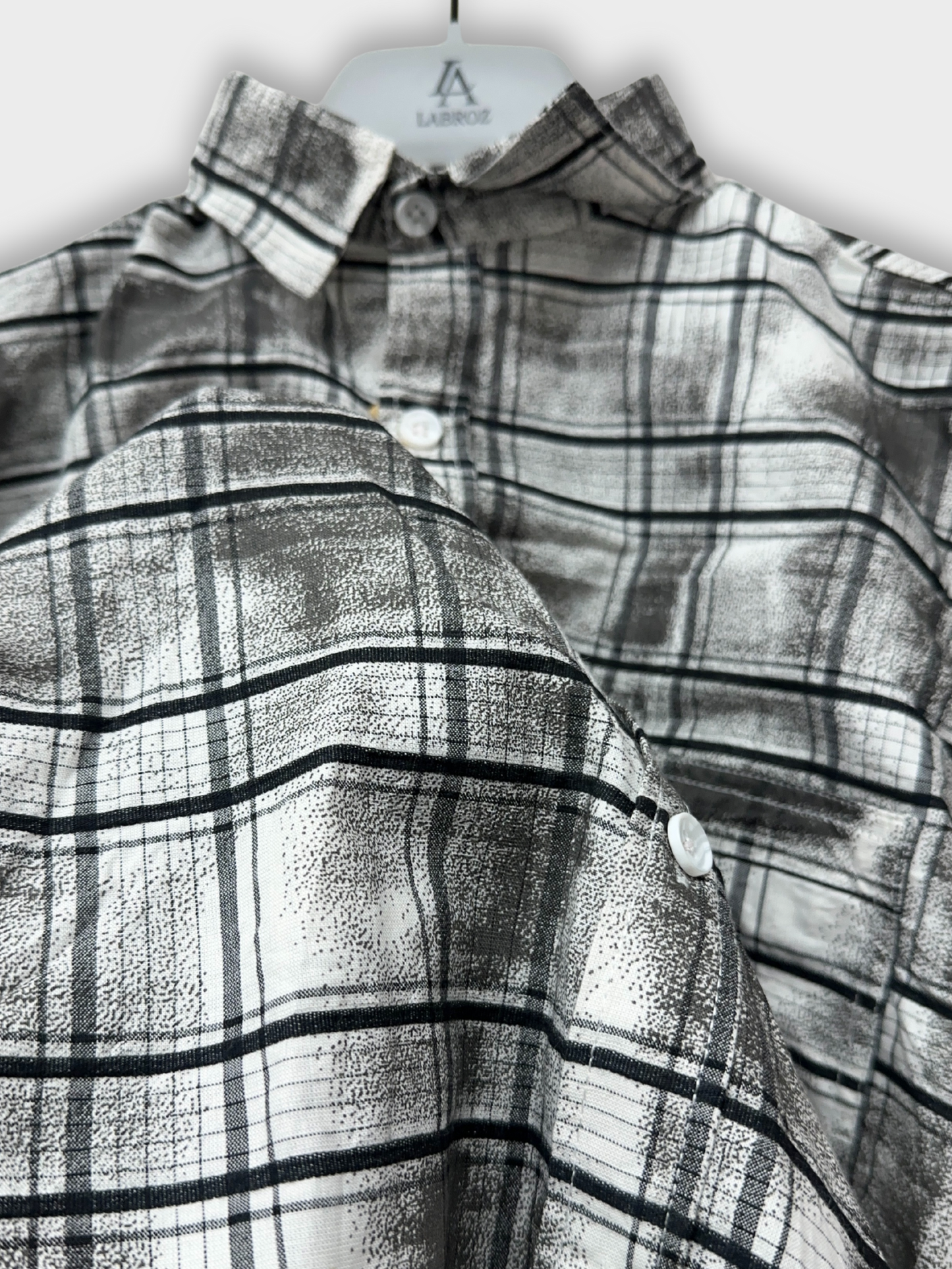 Men’s Fancy Dobby Multicolor Abstract Print Shirt