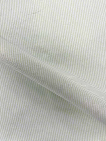 Men's Slim Fit Soft Green Striped Oxford TFO Shirt