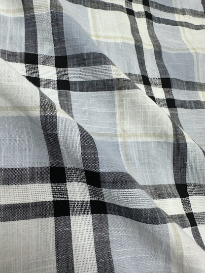Men's Dobby Check Light Blue Slim Fit Shirt