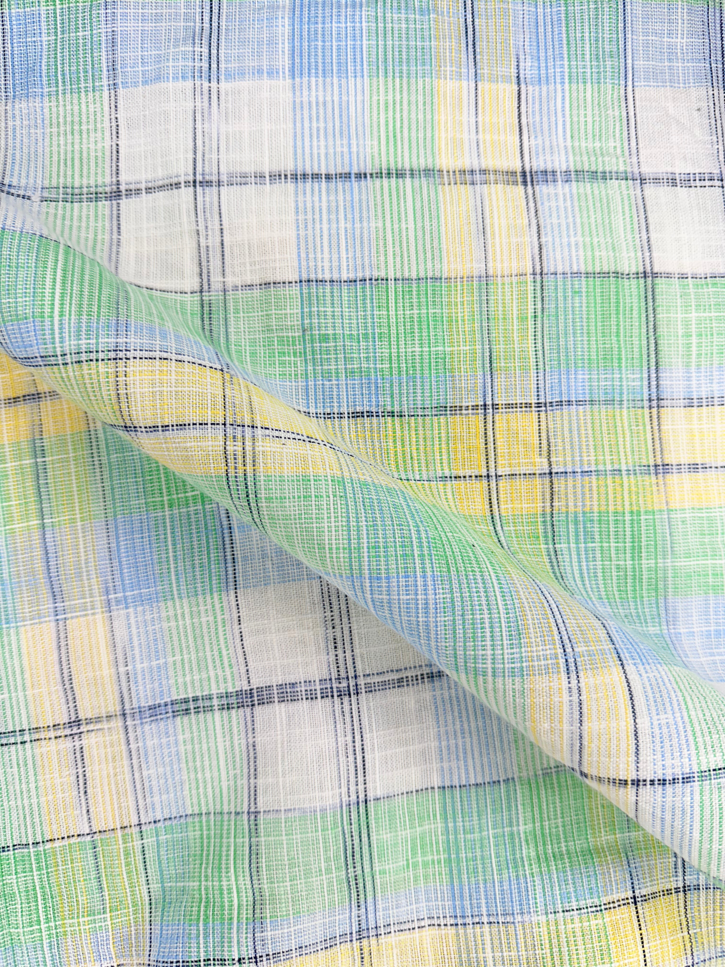 Men’s Linen Multicolor Check Shirt
