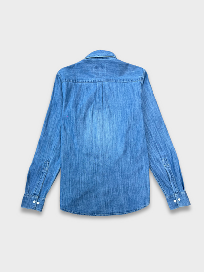 MID BLUE SLIM FIT DENIM SHIRT