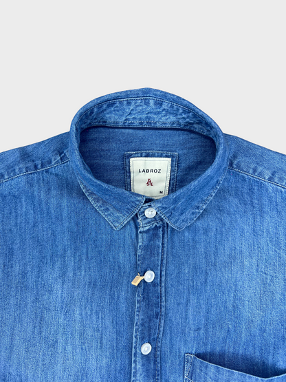 MID BLUE SLIM FIT DENIM SHIRT