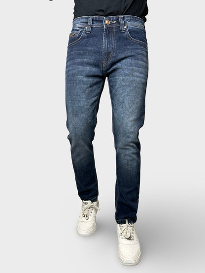 Men’s Mid Blue Ankle Fit Jeans