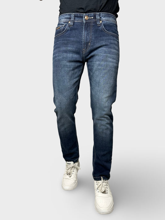 Men’s Mid Blue Ankle Fit Jeans
