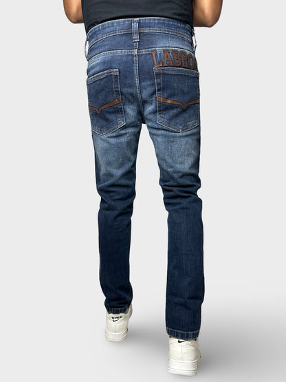 Men’s Mid Blue Ankle Fit Jeans
