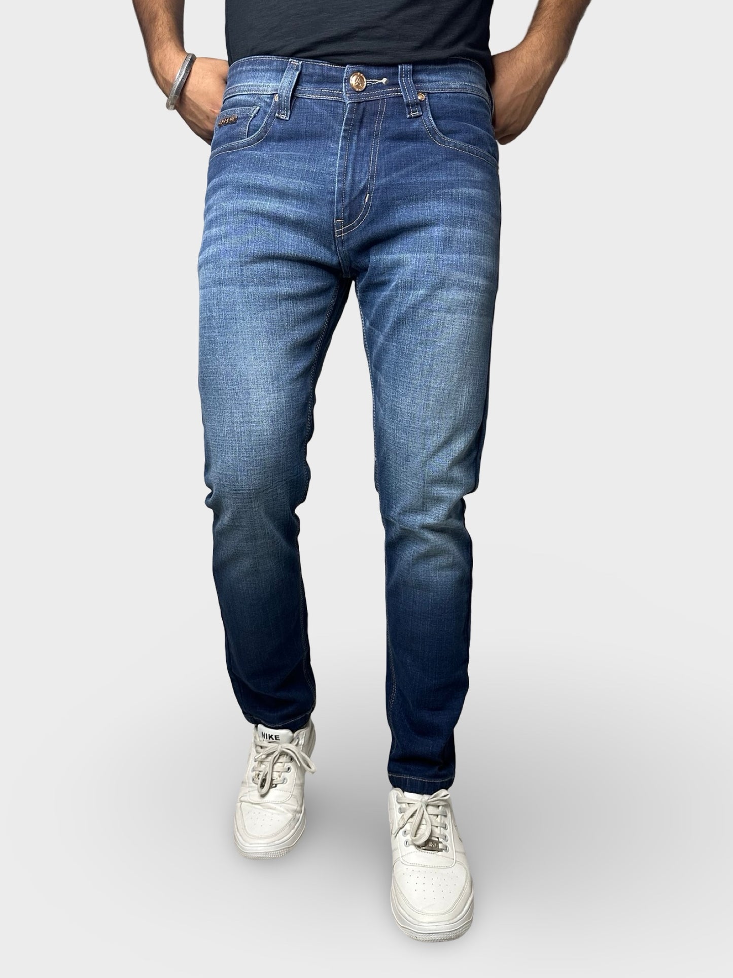 Men’s Blue Ankle Fit Jeans