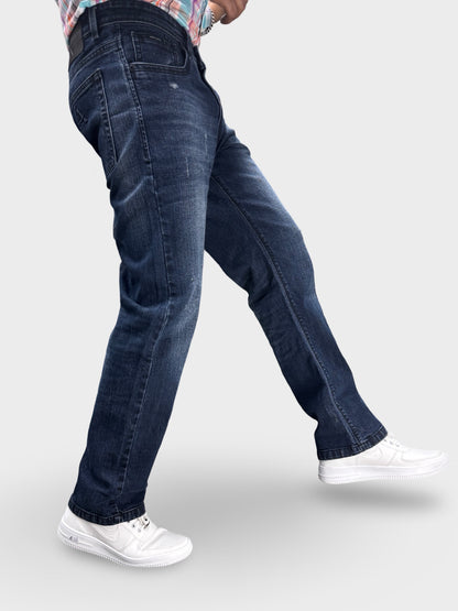 DARK BLUE RUGGED COMFORT FIT DENIMS
