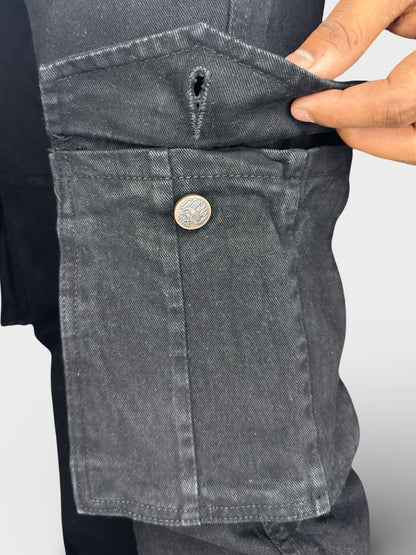 Men’s Black 6-Pocket Comfort Fit Cargo
