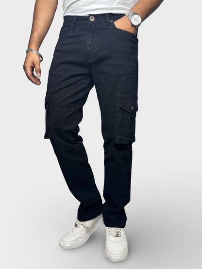 Men’s Black 6-Pocket Comfort Fit Cargo