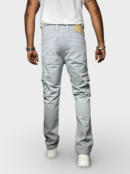 Men’s Ice Grey 6-Pocket Comfort Fit Cargo