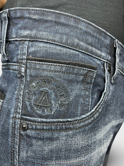 Men’s Straight Fit Jeans with Premium Finish and Faded Detailing