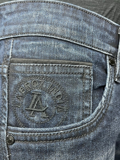 Men’s Straight Fit Jeans with Premium Finish and Faded Detailing