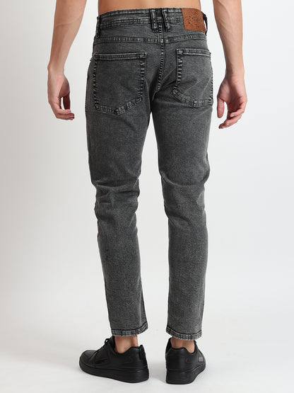 DARK GREY SKINNY FIT JEANS