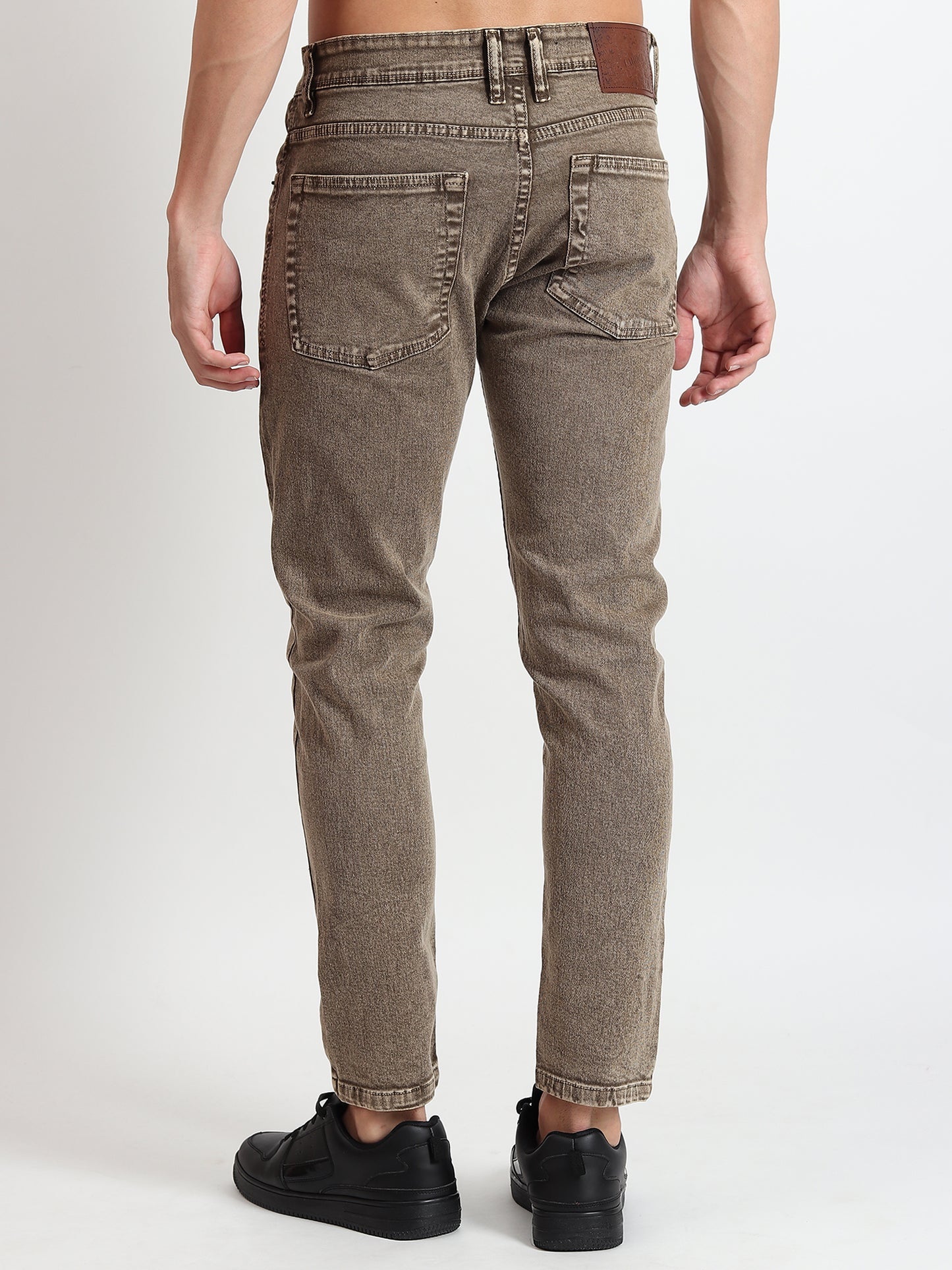 BROWN SKINNY FIT JEANS