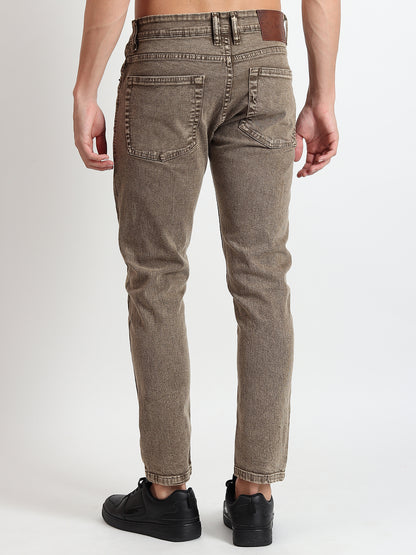 BROWN SKINNY FIT JEANS