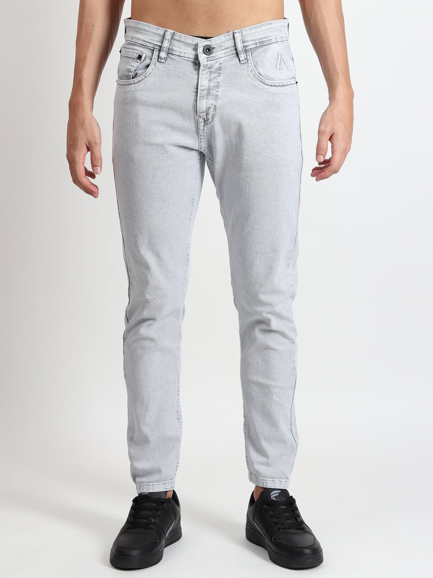 LIGHT GREY SKINNY FIT JEANS