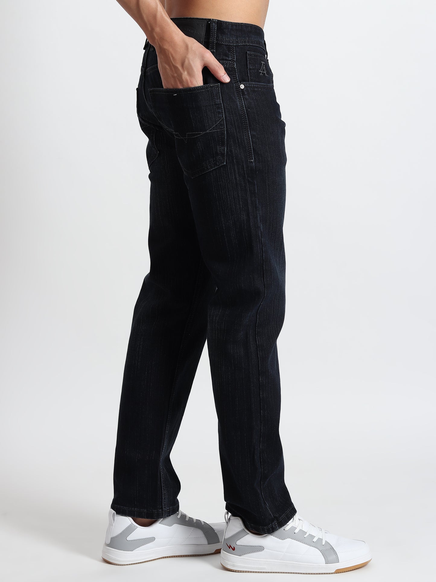 DARK TINTED COMFORT FIT JEANS