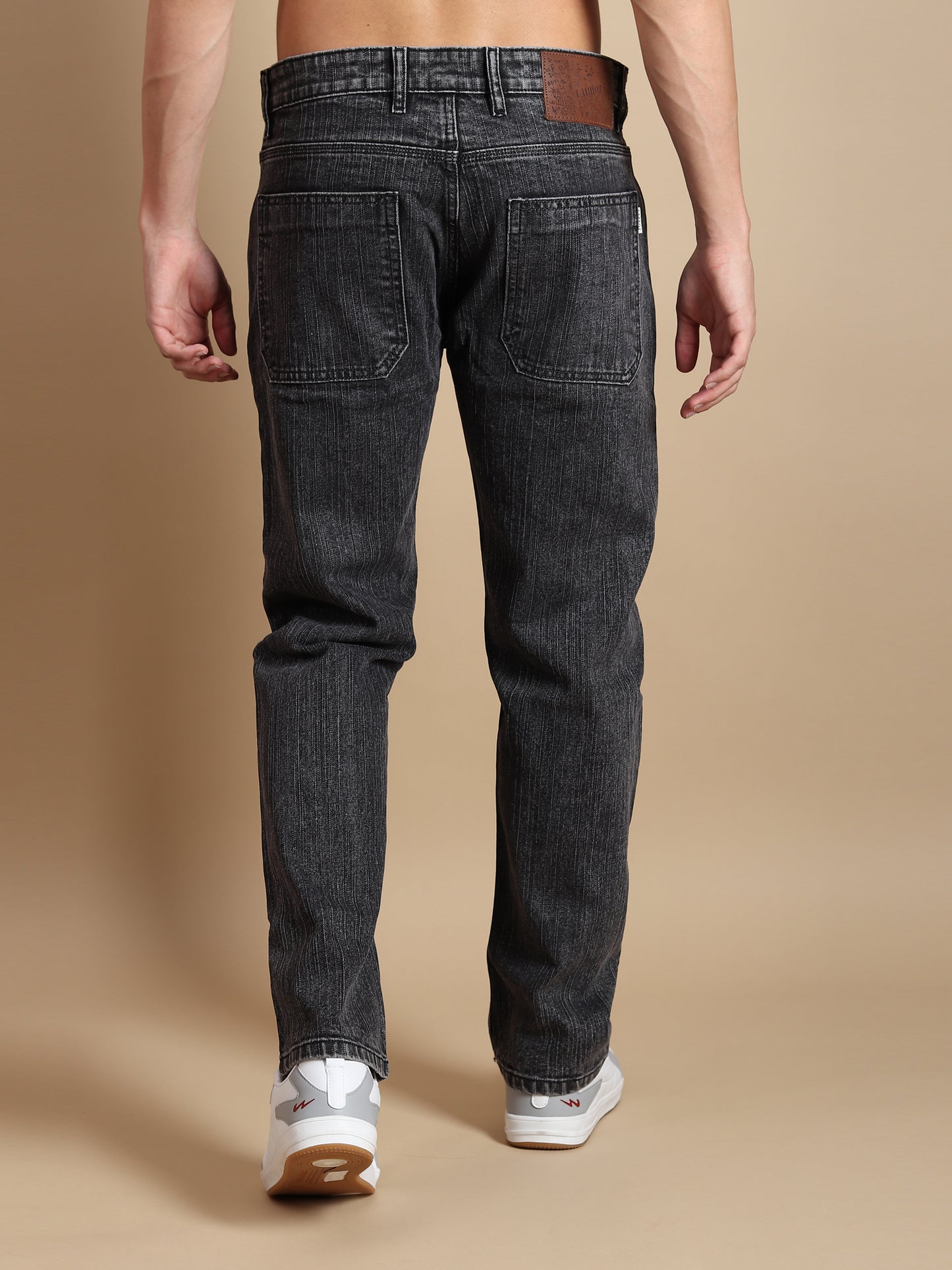 BLACK COMFORT FIT DARK WASH DENIMS