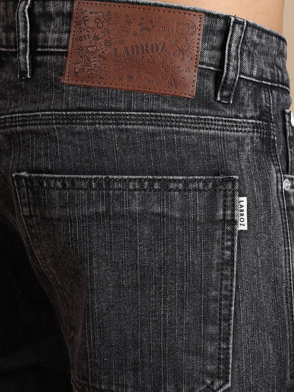 BLACK COMFORT FIT DARK WASH DENIMS