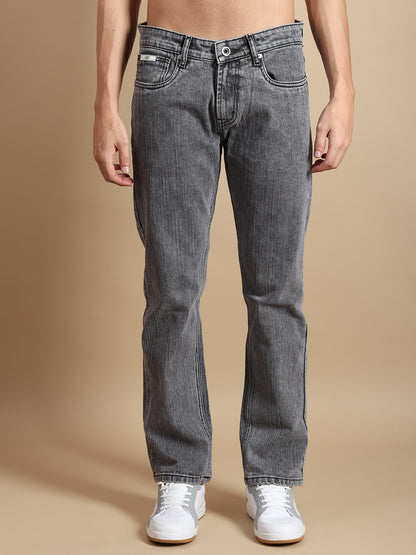 DARK GREY COMFORT FIT JEANS