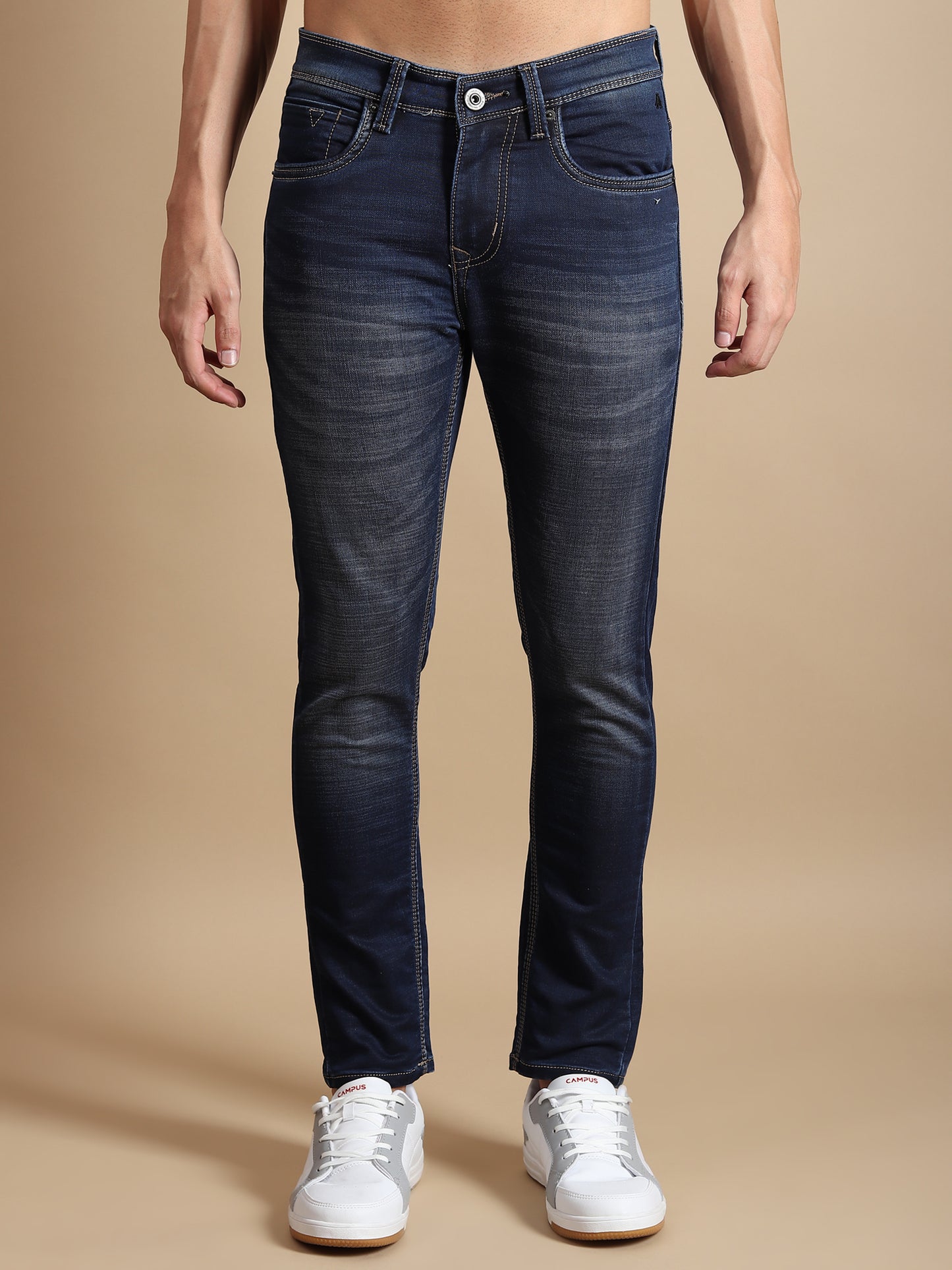 DARK BLUE SKINNY FIT JEANS