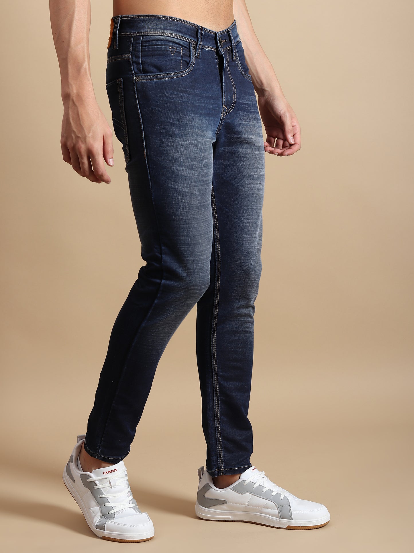 DARK BLUE SKINNY FIT JEANS