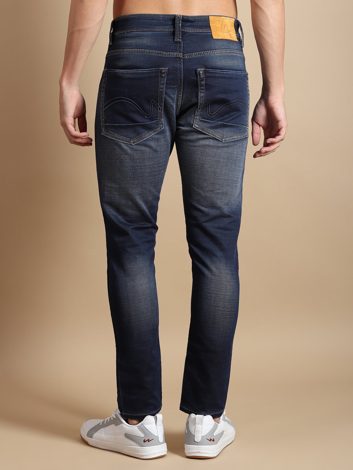 DARK BLUE SKINNY FIT JEANS