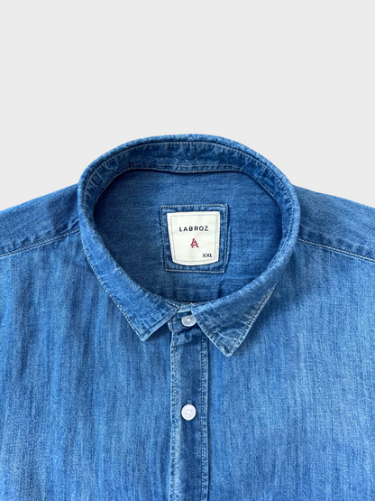 MID BLUE SLIM FIT DENIM SHIRT