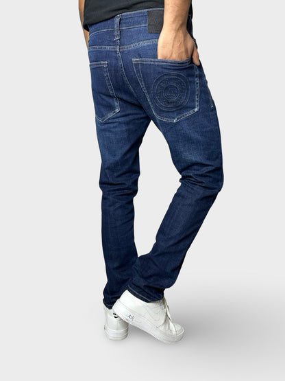Men's Dark Blue Comfort Fit Denim Jeans