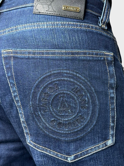 Men's Dark Blue Comfort Fit Denim Jeans