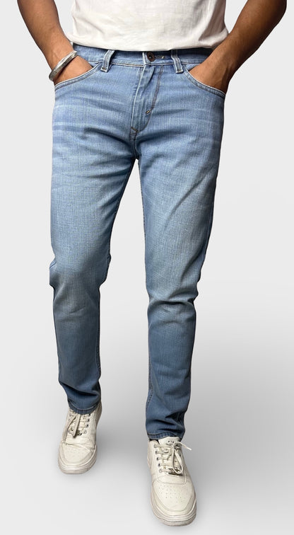 Men's Regular  Fit Ice Blue Denim Jeans