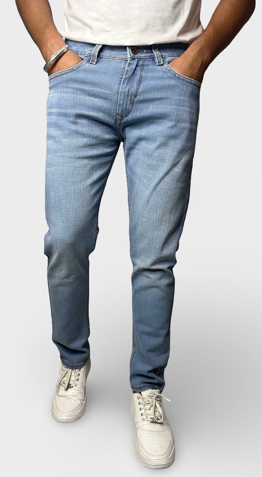 Men's Regular  Fit Ice Blue Denim Jeans