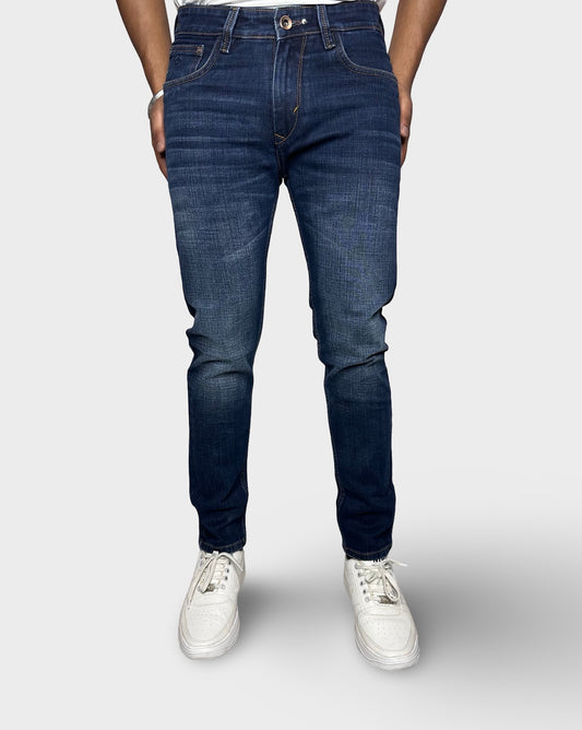 Men's Regular Fit Dark Blue Denim Jeans